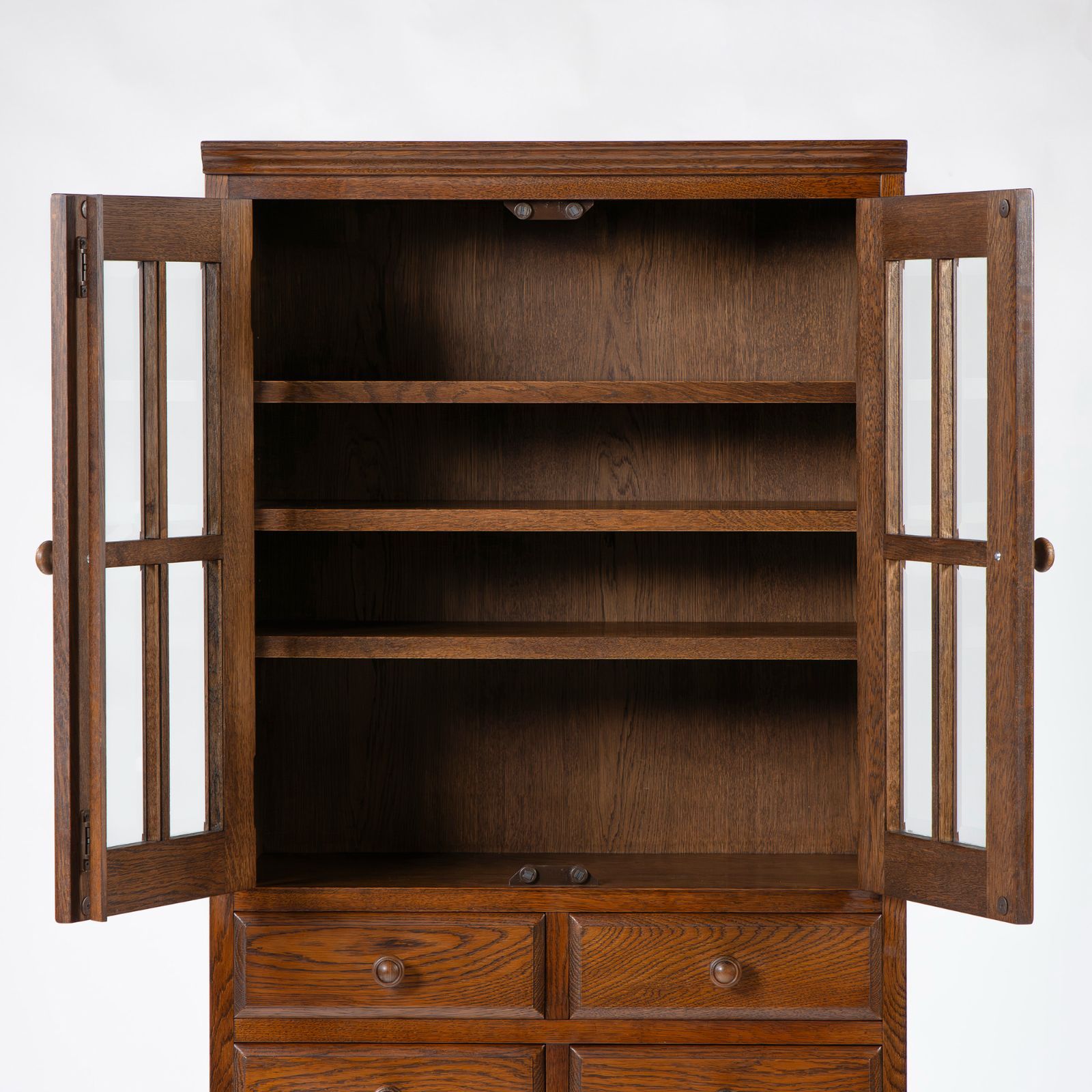 食器棚 葉山ガーデン HAYAMA Classic カップボード オーク材 幅65 棚板