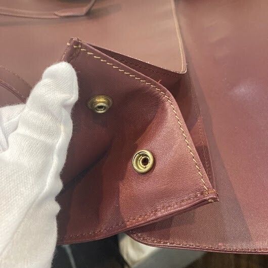 極美品 カルティエ Cartier マスト トートバッグ ボルドー A4収納可