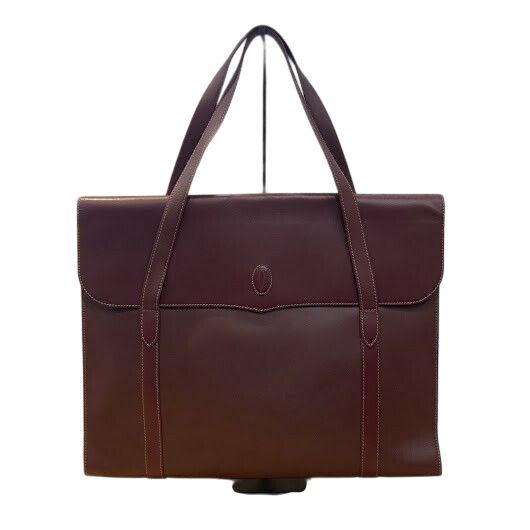 極美品 カルティエ Cartier マスト トートバッグ ボルドー A4収納可