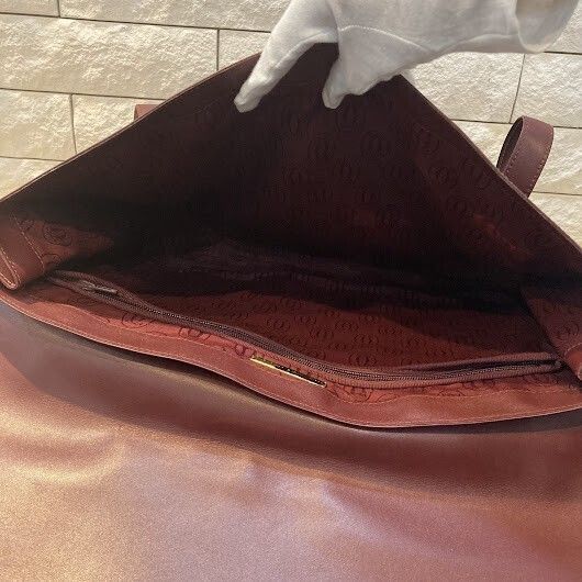 極美品 カルティエ Cartier マスト トートバッグ ボルドー A4収納可