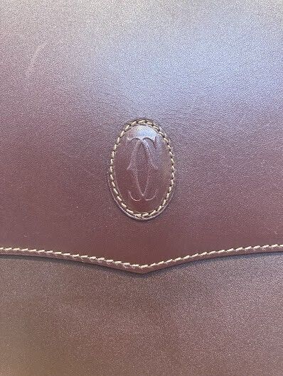 極美品 カルティエ Cartier マスト トートバッグ ボルドー A4収納可