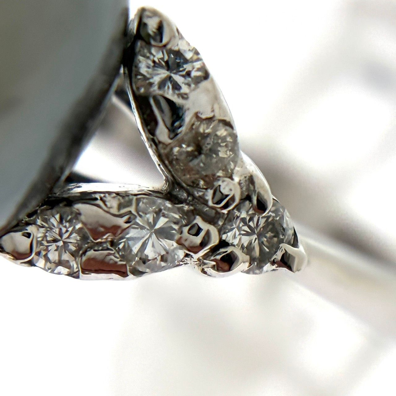 ブラックパールとダイヤのリング pt900 Black Pearl Pt900黒蝶パール ダイヤモンドリング(No.127007) – JEX