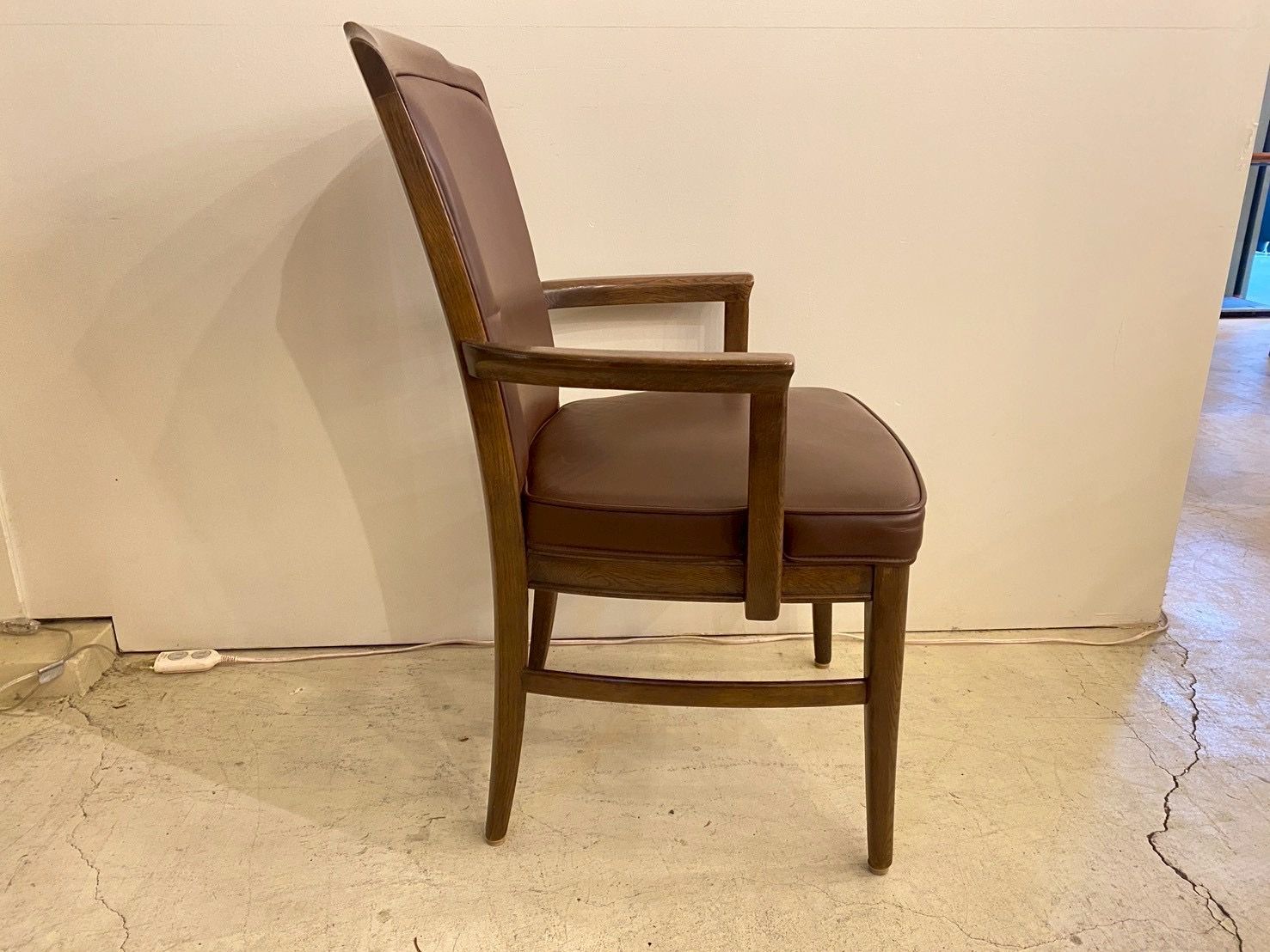 □希少 domani ドマーニ モーガントン アームチェア 本革 最高峰 椅子