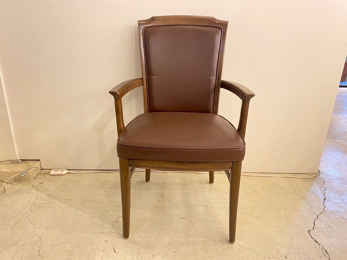 □希少 domani ドマーニ モーガントン アームチェア 本革 最高峰 椅子