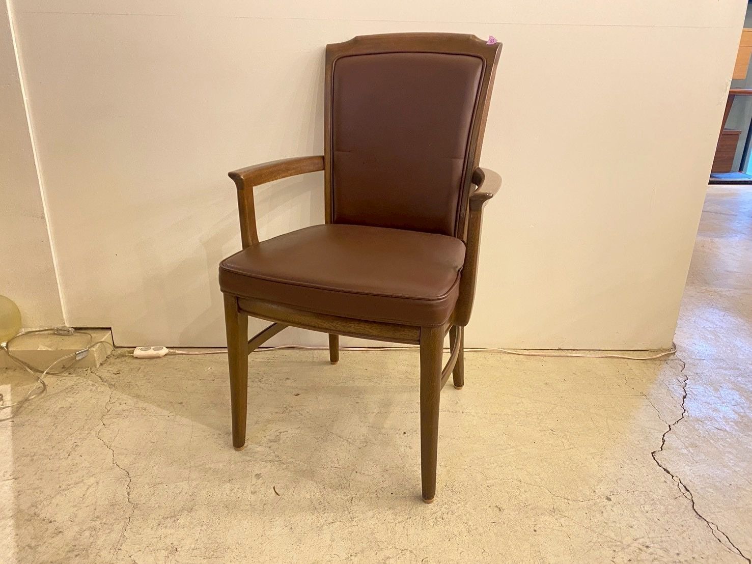 □希少 domani ドマーニ モーガントン アームチェア 本革 最高峰 椅子