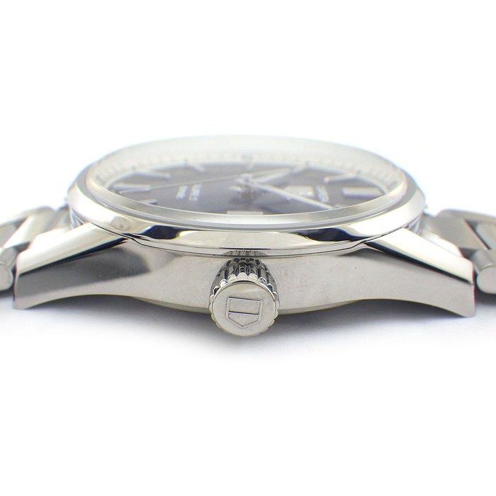 タグ ホイヤー TAG Heuer 腕時計 カレラ キャリバー5 WAR 211 G BA 0782 ブラックシェル文字盤 日本500本 モデル デイト 裏スケ SS 自動巻き 箱 保付き