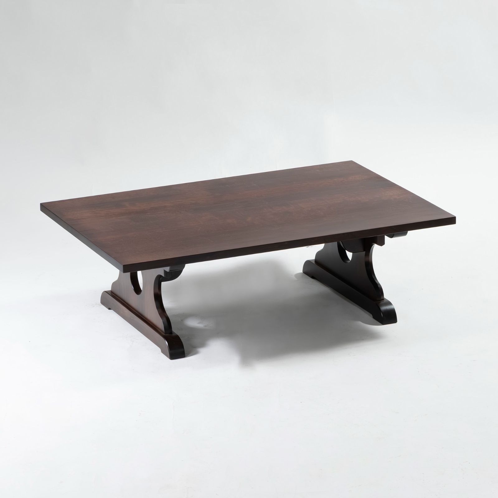 センターテーブル 北海道民芸家具 フォールディングテーブル 樺材 無垢