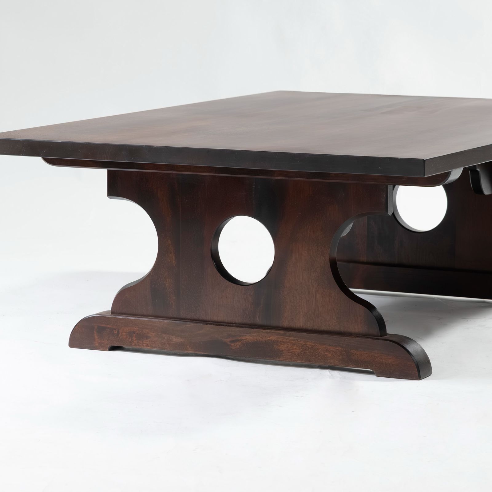 センターテーブル 北海道民芸家具 フォールディングテーブル 樺材 無垢