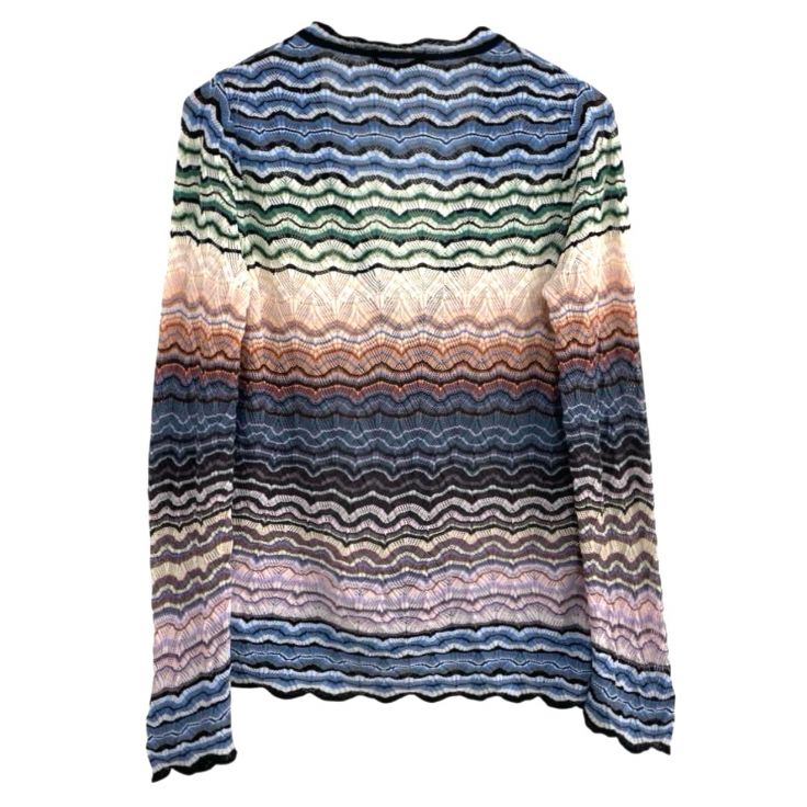 missoni ミッソーニ マルチボーダー ウール シルク カーディガン