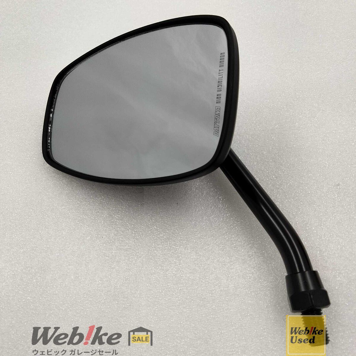 【未使用】DAYTONA パラレルミラー オーバル 左右 パラレルミラー オーバル 左用 ブラストブラック（新保安基準 適合
