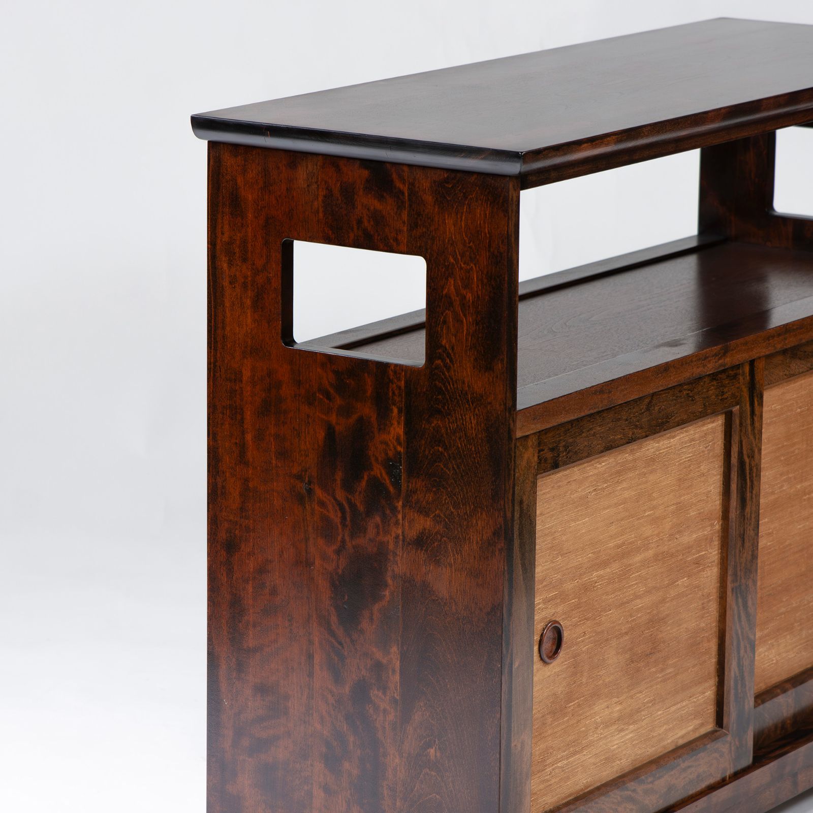 サイドボード 九州民芸家具 茶箪笥 ミズメザクラ材 無垢材 収納家具