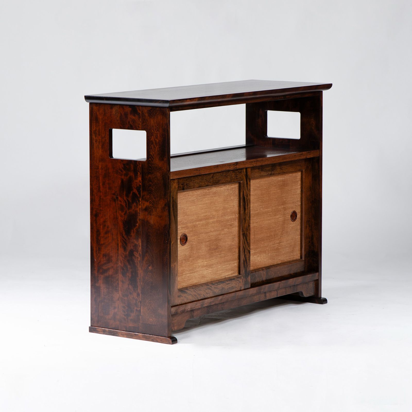 サイドボード 九州民芸家具 茶箪笥 ミズメザクラ材 無垢材 収納家具