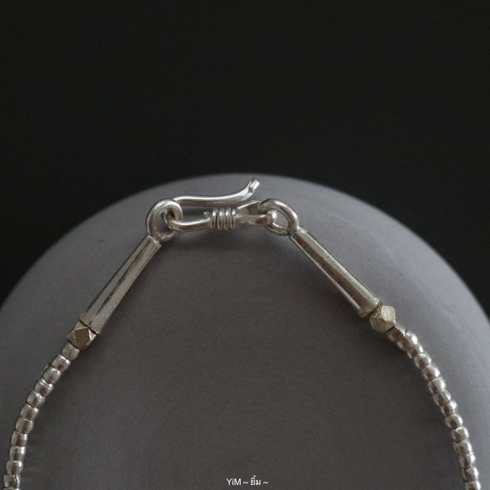 24m-BL017｜Karen Silver Beads Bracelet 【 17cm 】 カレン シルバー