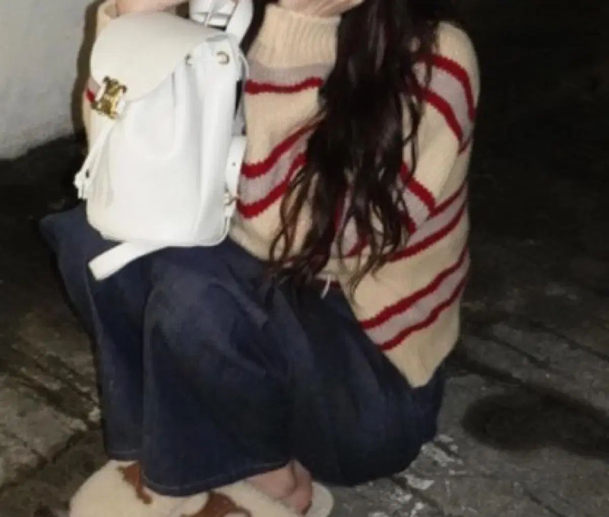  ホームページ セリーヌ シアリング ファー スリッパ 37 サンダル サンダル ミュール