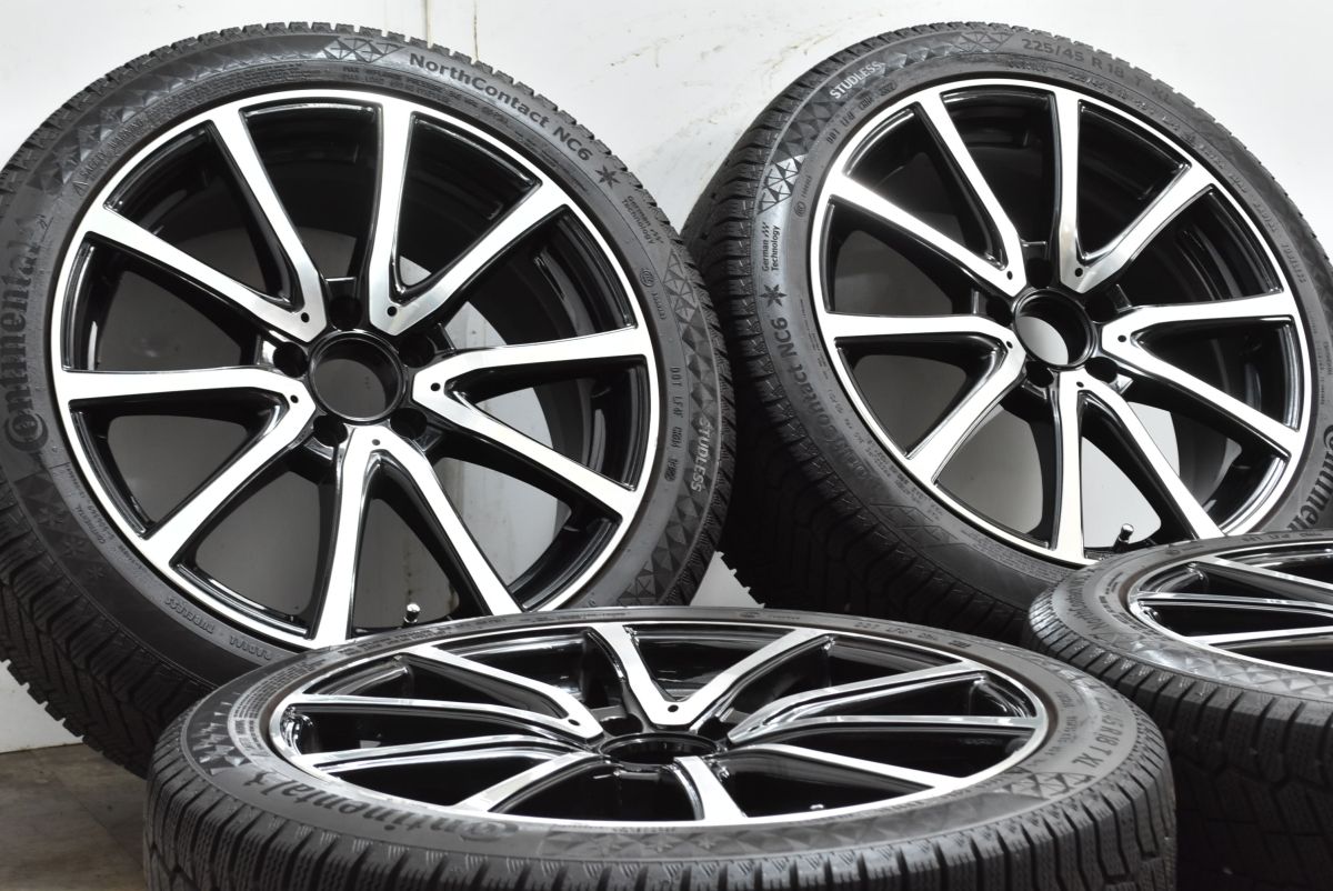 良好品 ユーロフォルシュ 18 in 7 5 J 40 PCD 112 ノースコンタクトNC 6 225 45 R メルセデスベンツ Aクラス Bクラス CLA W 177 247 C 118