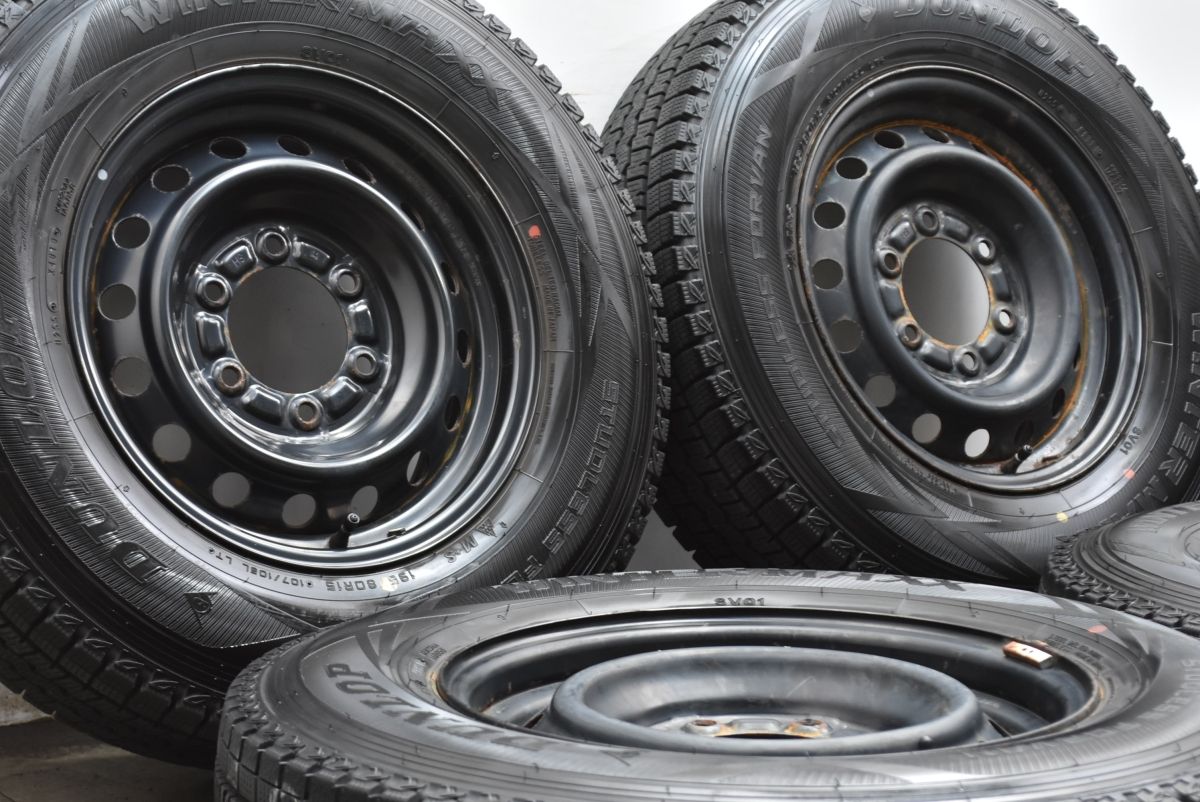 バリ溝 ハイエース スチール 15 in 6 J 35 PCD 139 7 ウィンターマックスSV 01 195 80 R レジアスエース ボンゴブローニイバン 4本