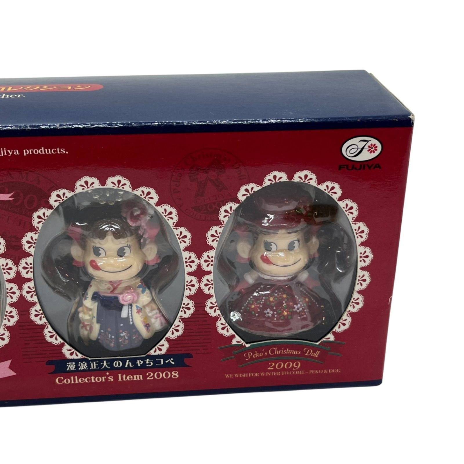 管2512-75】不二家 Fujiya ペコちゃん60周年 歴代ミニチュアビスク