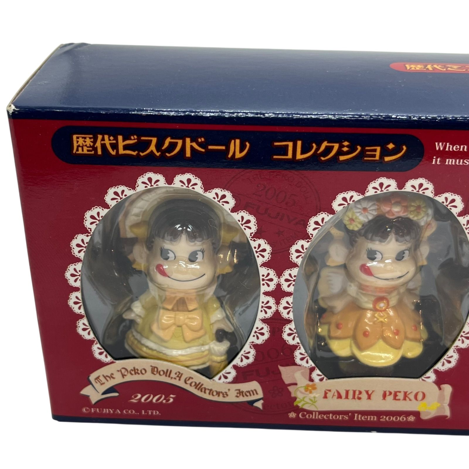 管2512-75】不二家 Fujiya ペコちゃん60周年 歴代ミニチュアビスク