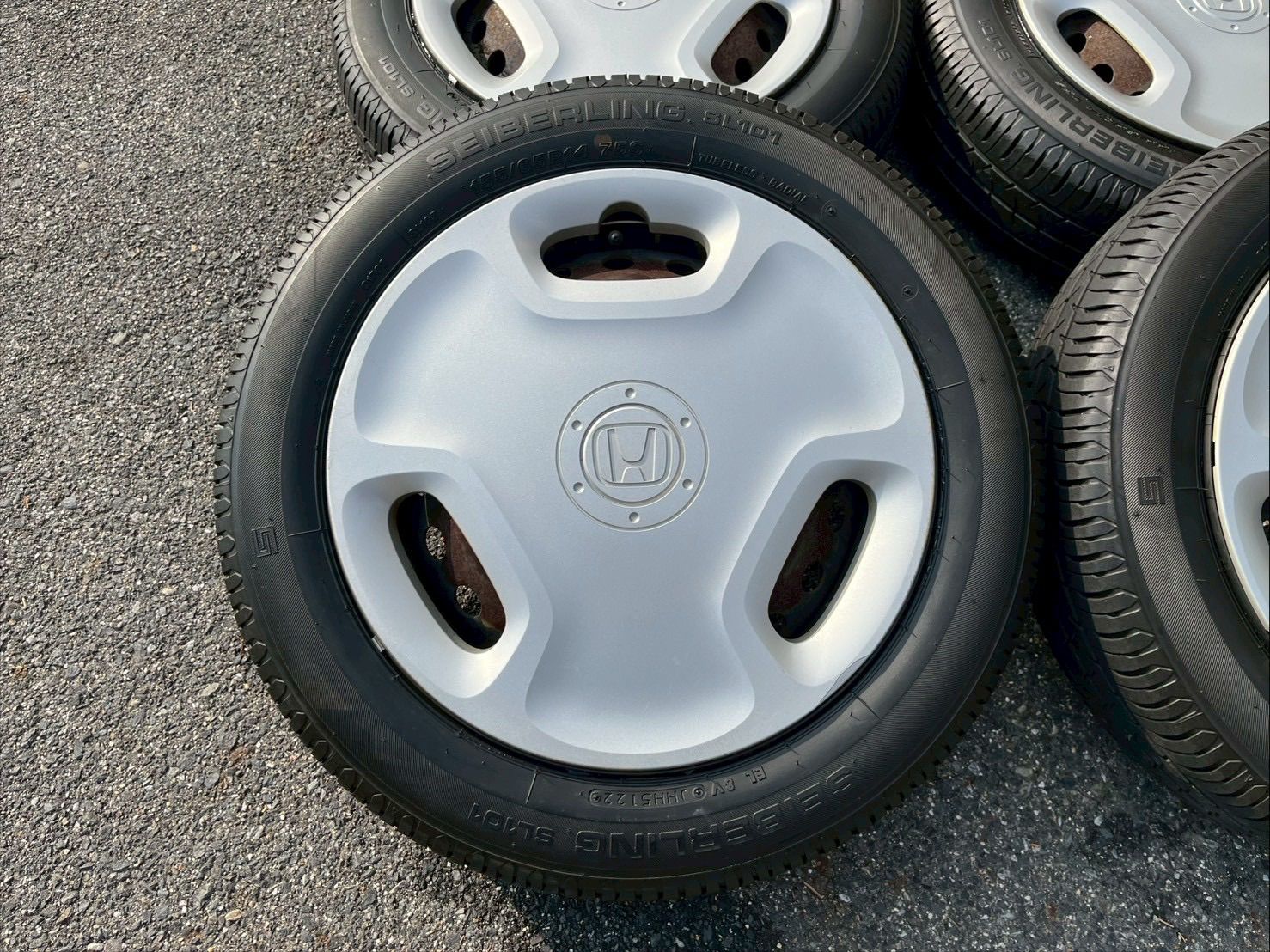  2511 143 N ONE 155 65 R 14 14インチ 4穴 PCD 100 4 5 J 40 SL 101 製 サマータイヤ ラジアルタイヤ 14インチ タイヤ ホイールセット