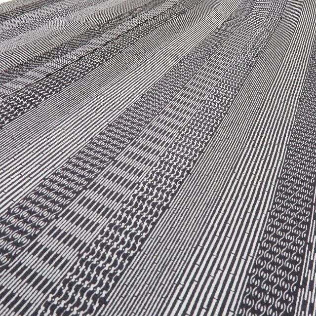 六花-RIKKA- 美品 正絹 作家物落款 縦縞 小紋 手縫い仕立て 着物 A4159