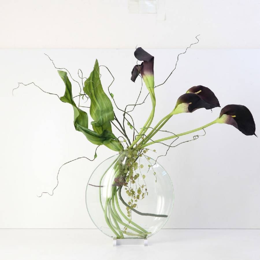 カッシーナ取扱 Philippi フィリッピ ガラスフラワーベース 花瓶 造花