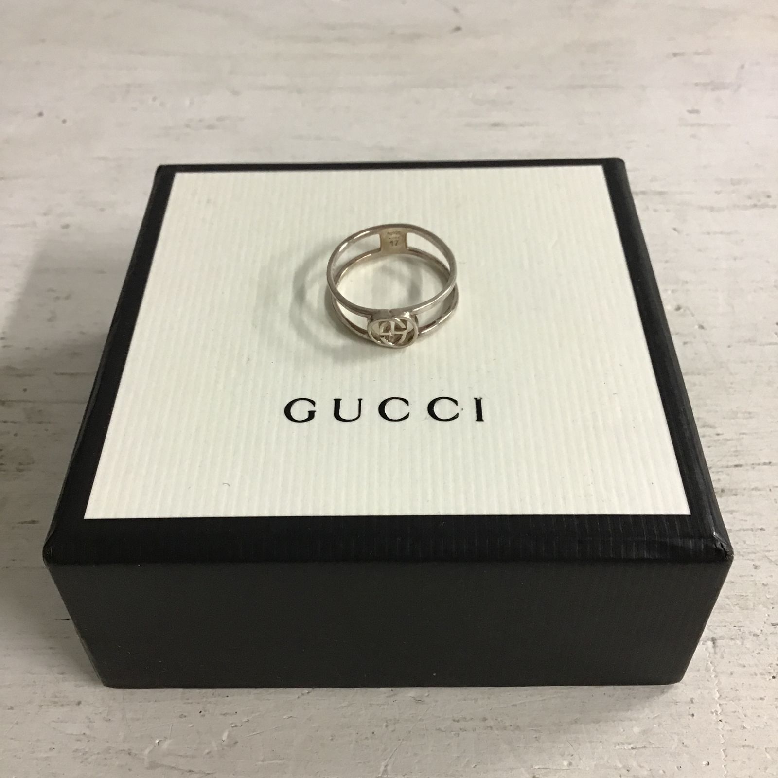 【八戸85-1-20251208】GUCCI グッチ リング Ag925 17(60)