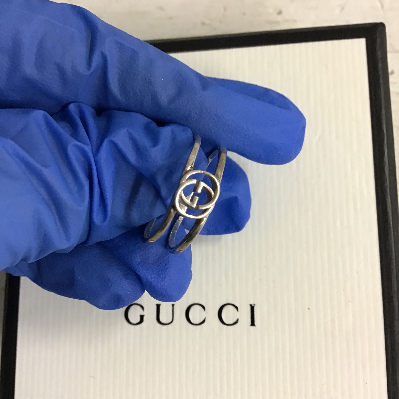 【八戸85-1-20251208】GUCCI グッチ リング Ag925 17(60)