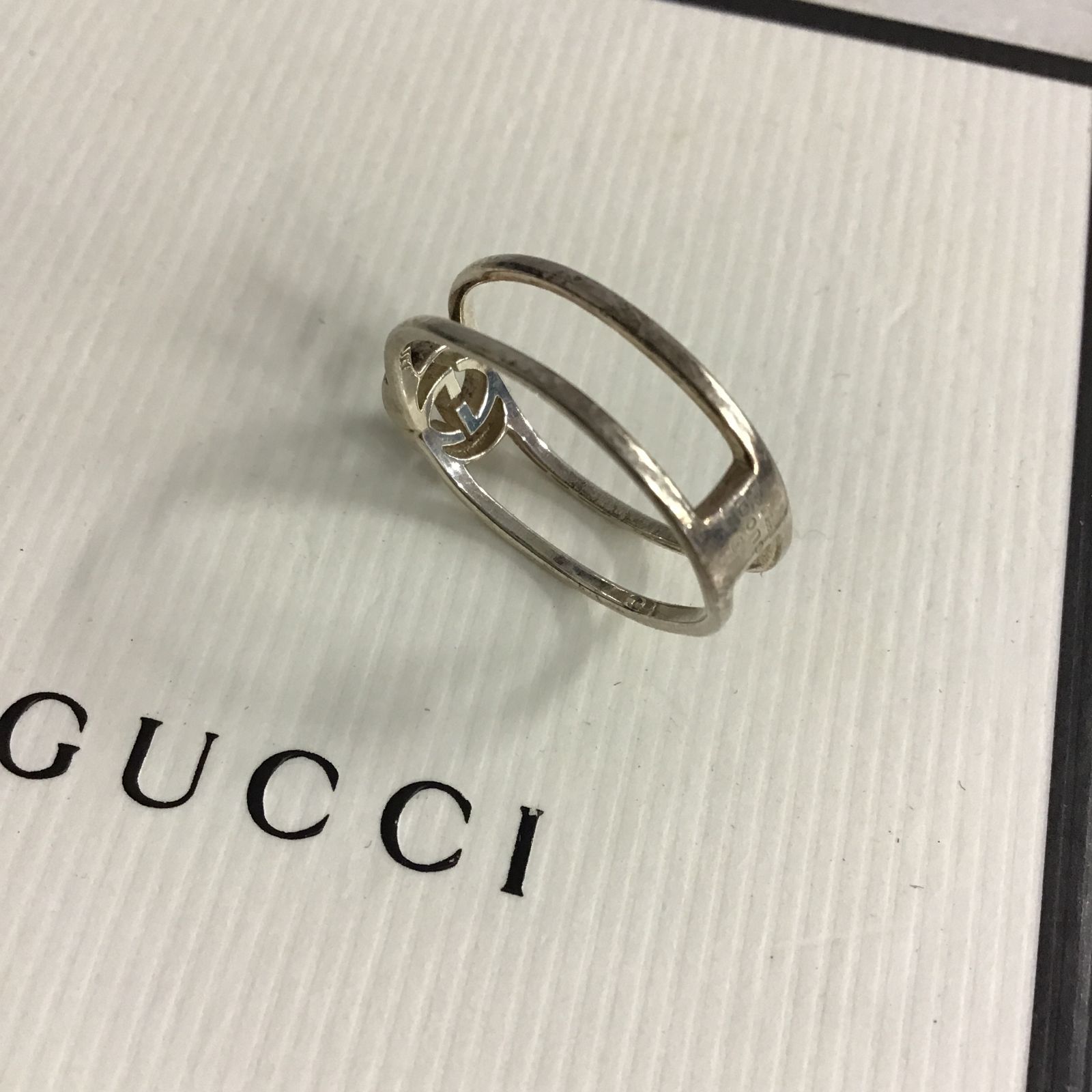 【八戸85-1-20251208】GUCCI グッチ リング Ag925 17(60)