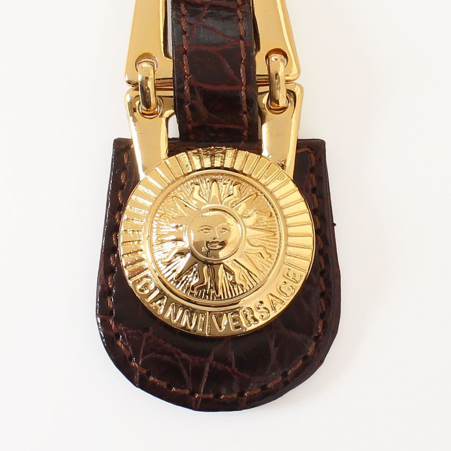 MWK25557 美品 GIANNI VERSACE ジャンニヴェルサーチ キーリング 太陽