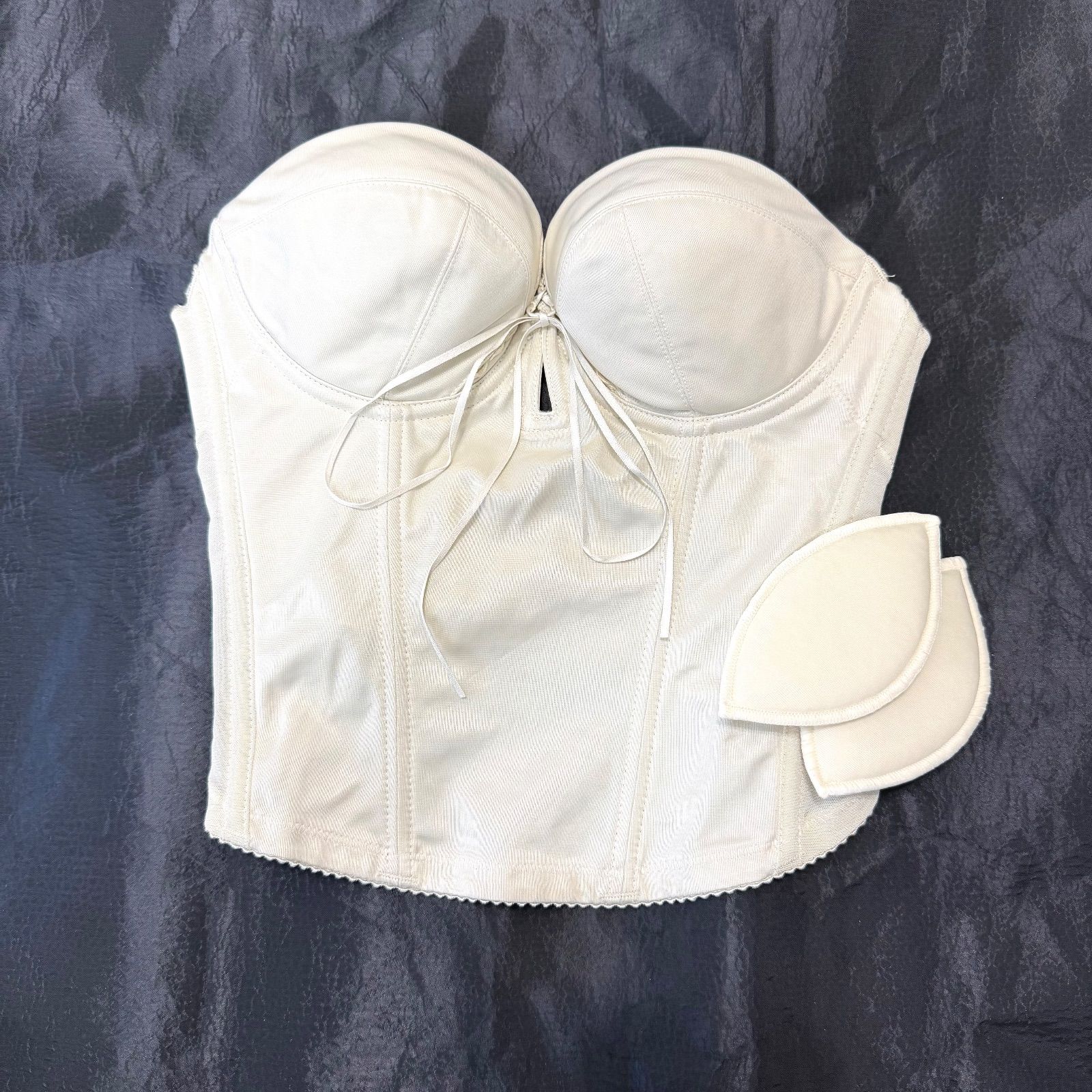 BLOOM BRIDAL BEAUTE バックレス ビスチェ ブライダルインナー ブライダルボーテ 補正 インナー 下着 ブルーム C 75 ショート 背中 空き JAPAN 上質 シルエット ドレス 結婚式 挙式 披露宴 スレンダー インポート