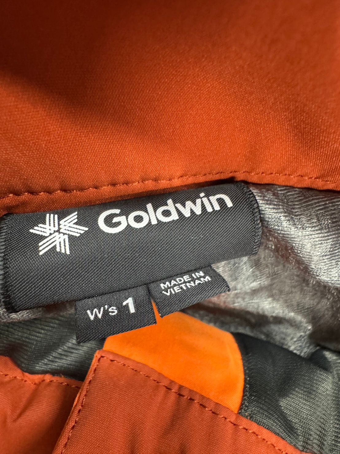◇未使用展示品◇ Goldwin W's 2-tone Color Pants SCARLET ORANGE 1