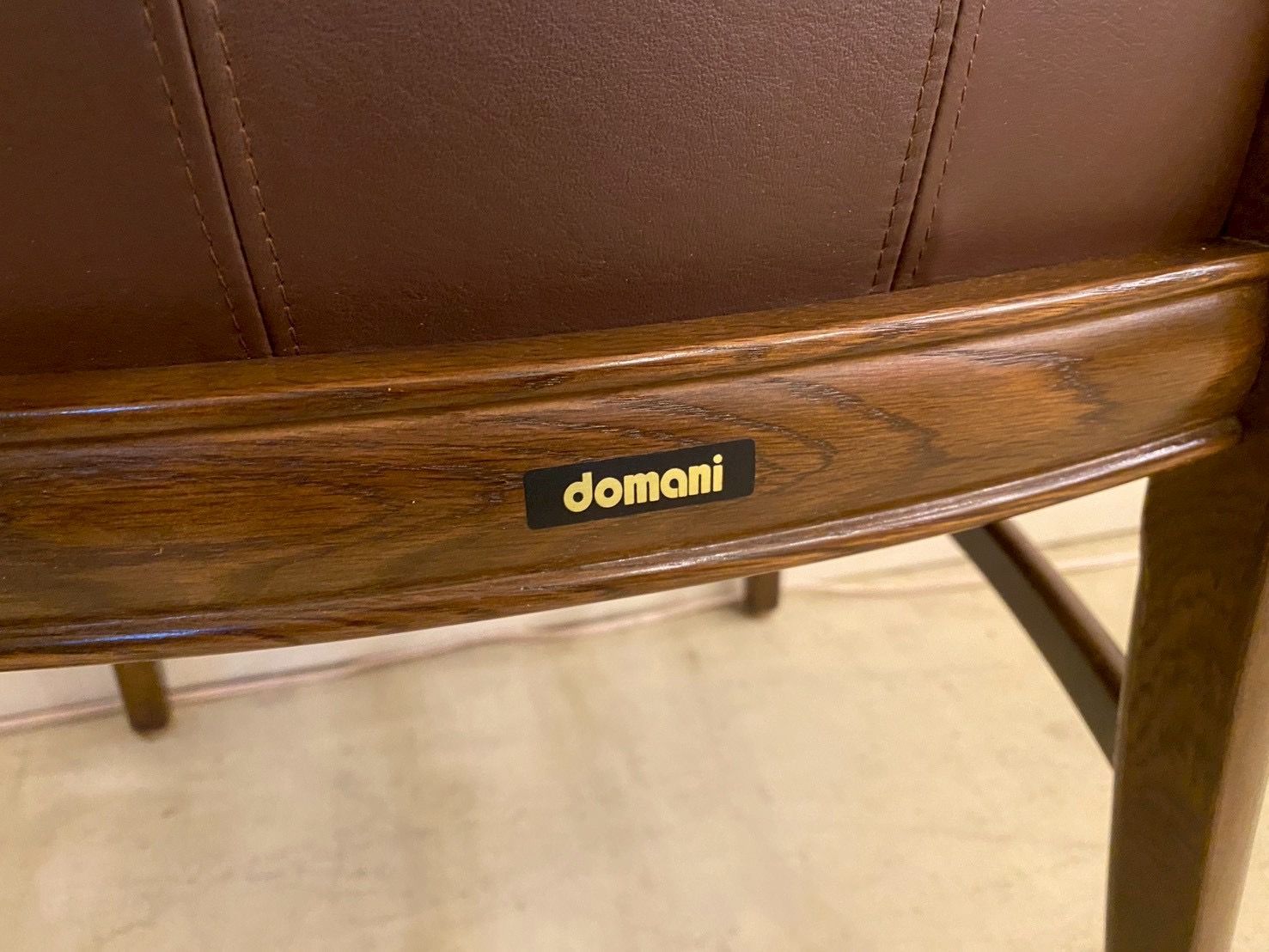 □希少 domani ドマーニ モーガントン アームチェア 本革 最高峰 椅子