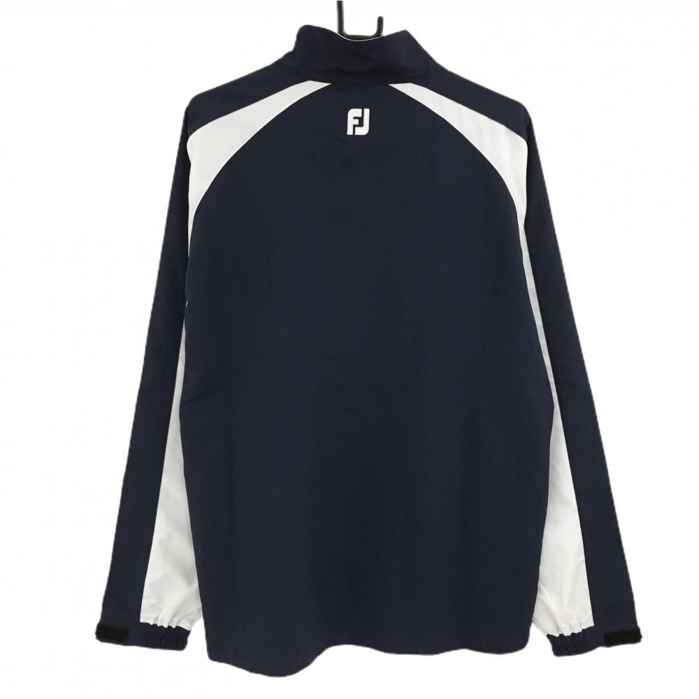 美品】タイトリスト ブルゾン ネイビー×白 ハーフジップ 薄手 メンズ L