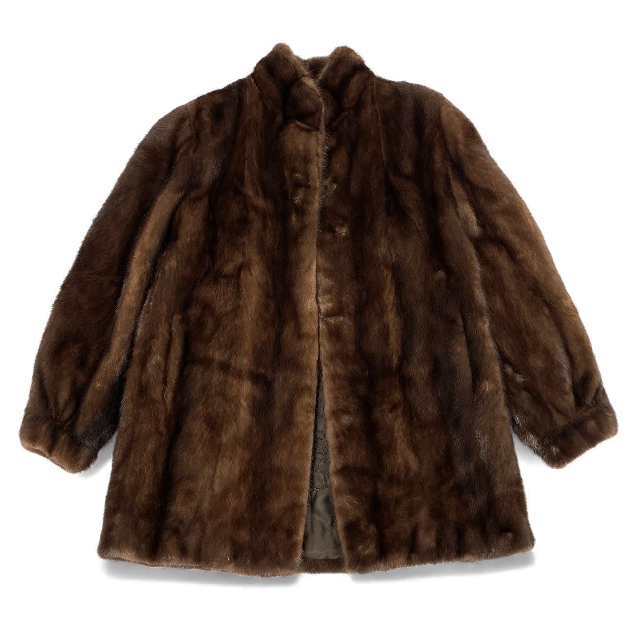 41L12 デミバフミンク ミンクコート セミロングコート 毛皮コート 15