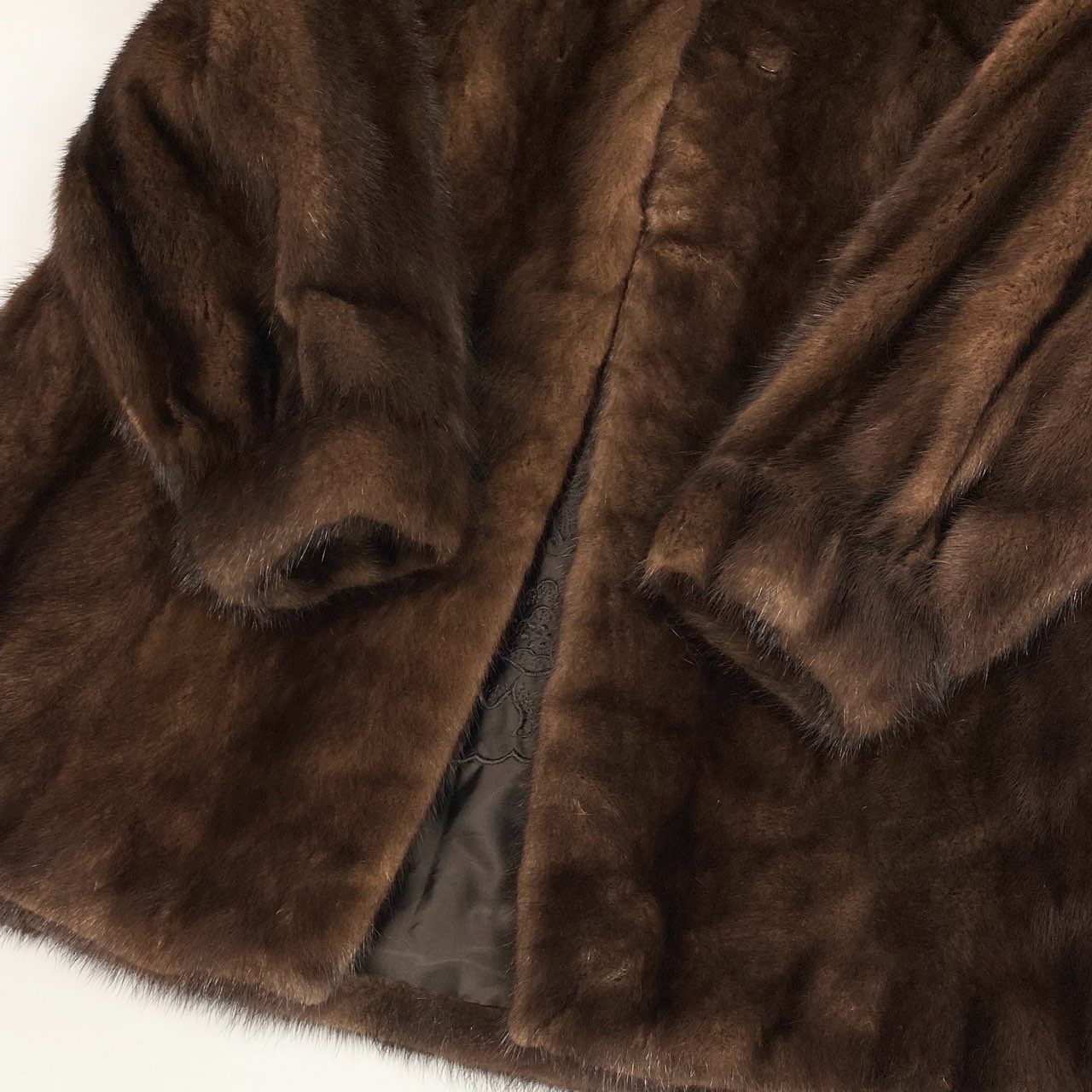 41L12 デミバフミンク ミンクコート セミロングコート 毛皮コート 15