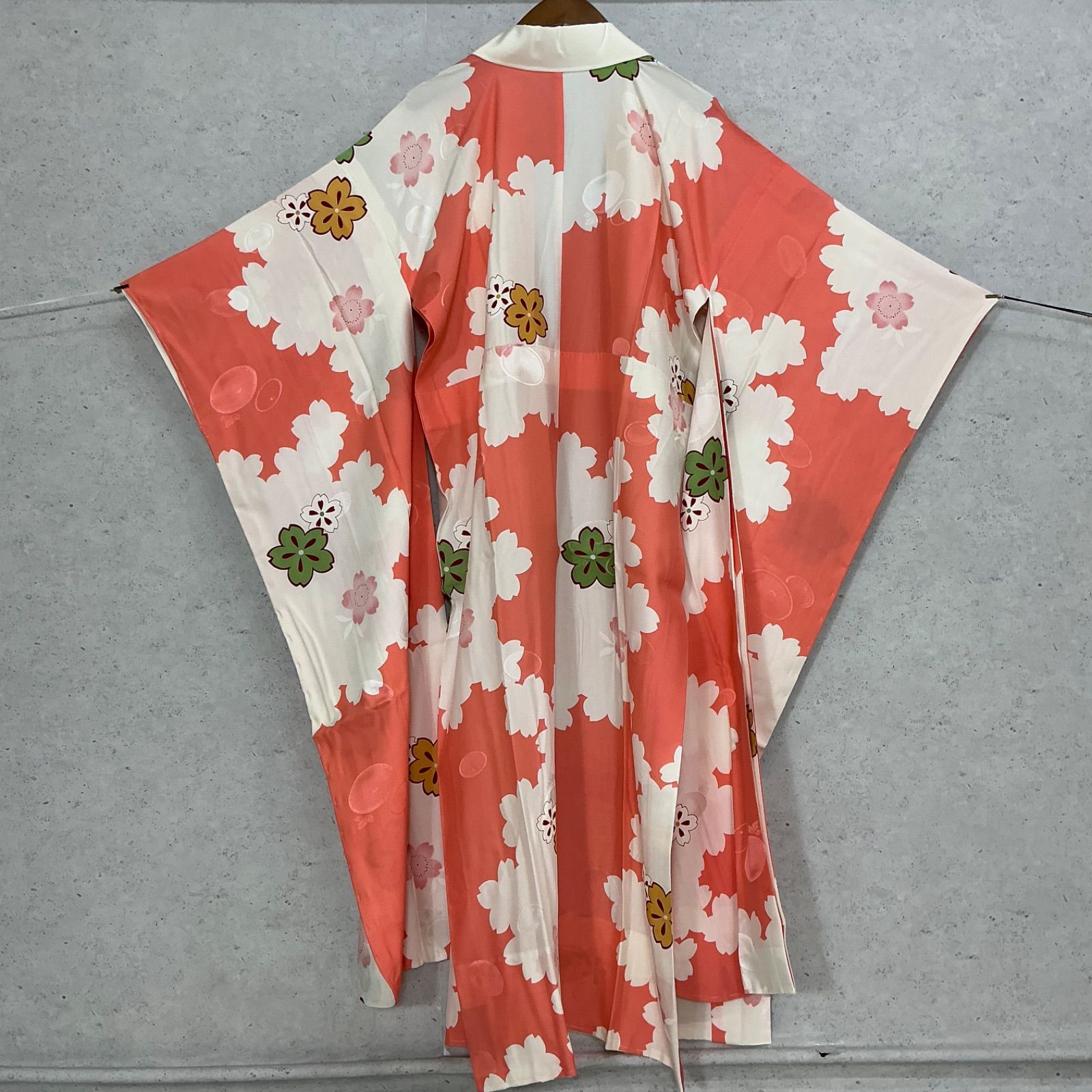 ◇kimono+one◇未使用同然◇振袖長襦袢◇単衣 ◇正絹◇袖無双◇仕付け 