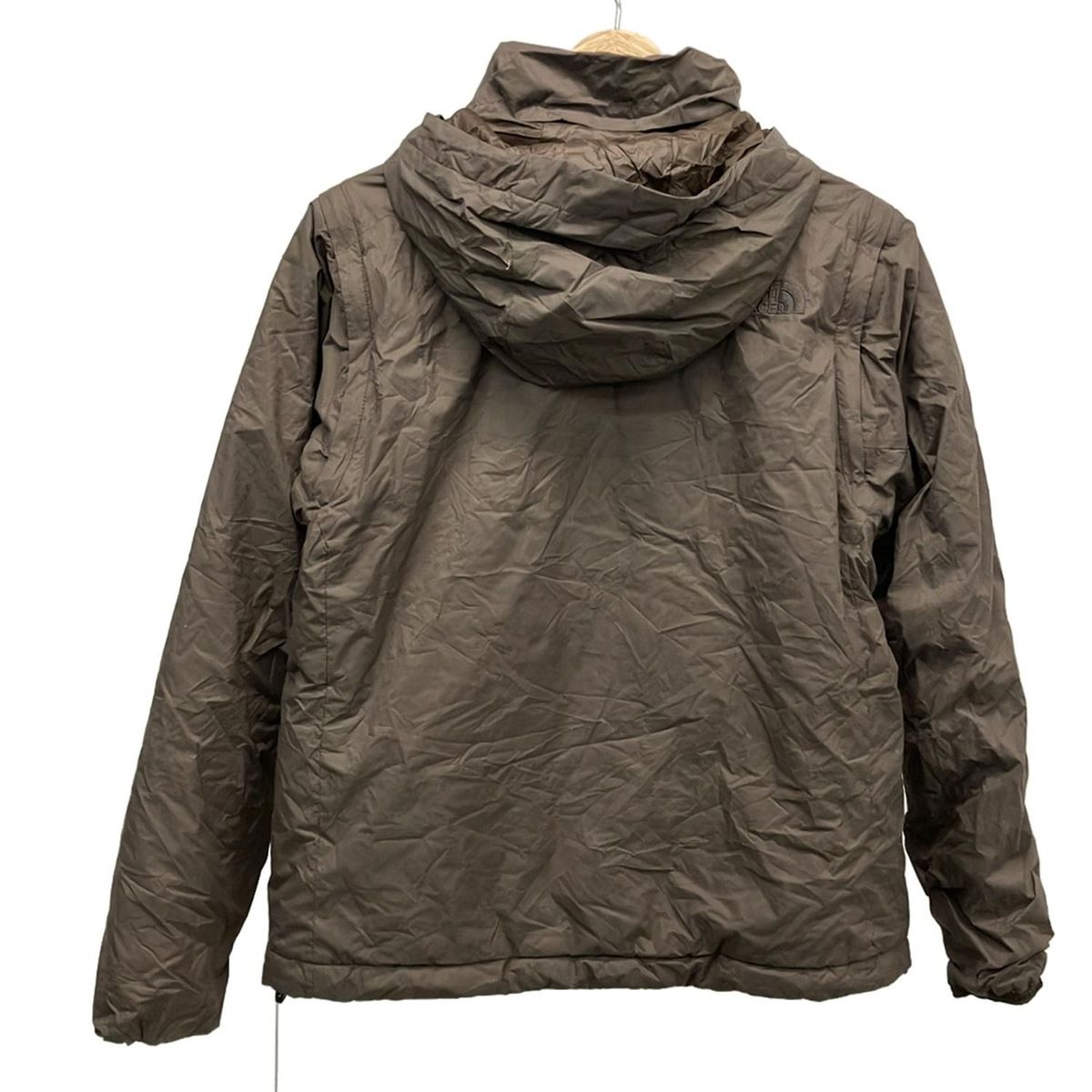 THE NORTH FACE ノースフェイス ブルゾン サイズL レディース - ダークブラウン 長袖 中綿 冬 袖取り外し可