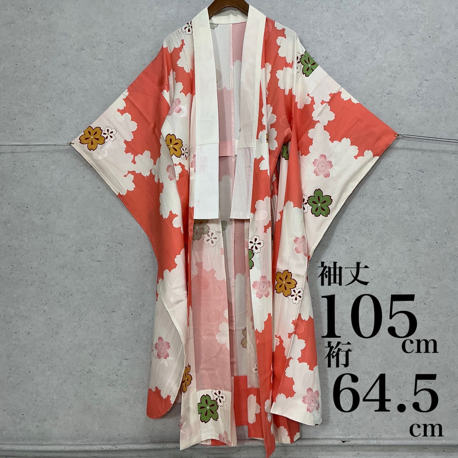 ◇kimono+one◇未使用同然◇振袖長襦袢◇単衣 ◇正絹◇袖無双◇仕付け