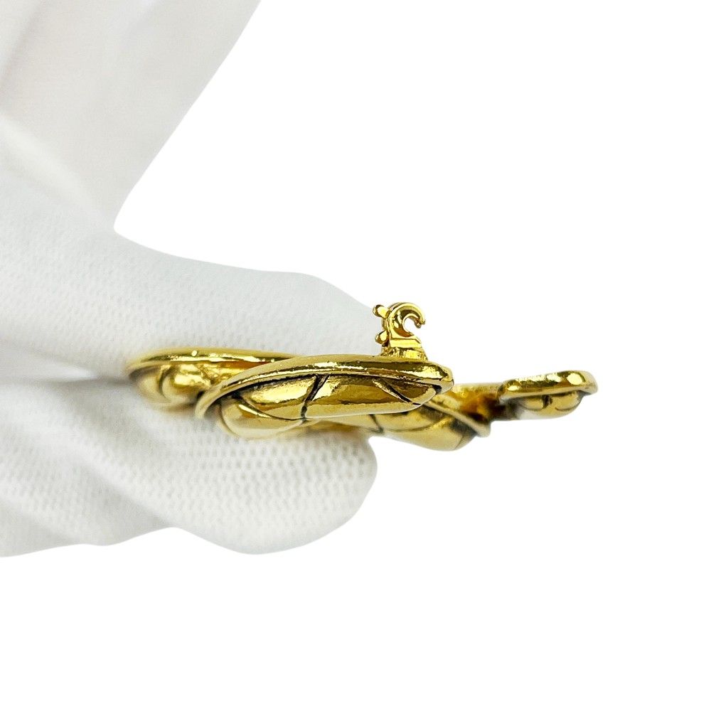 リ*ン様 シャネル ココマーク マトラッセ ブローチ 1142 CHANEL（シャネル） ブローチ GP ココマーク マトラッセ 1142