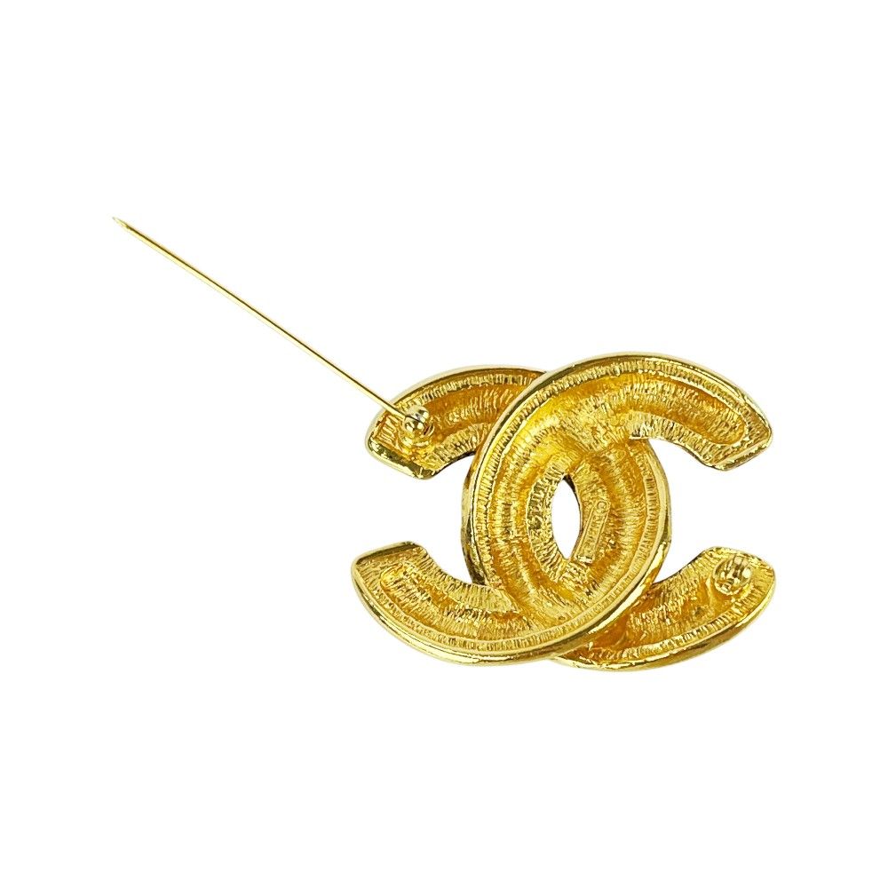リ*ン様 シャネル ココマーク マトラッセ ブローチ 1142 CHANEL（シャネル） ブローチ GP ココマーク マトラッセ 1142