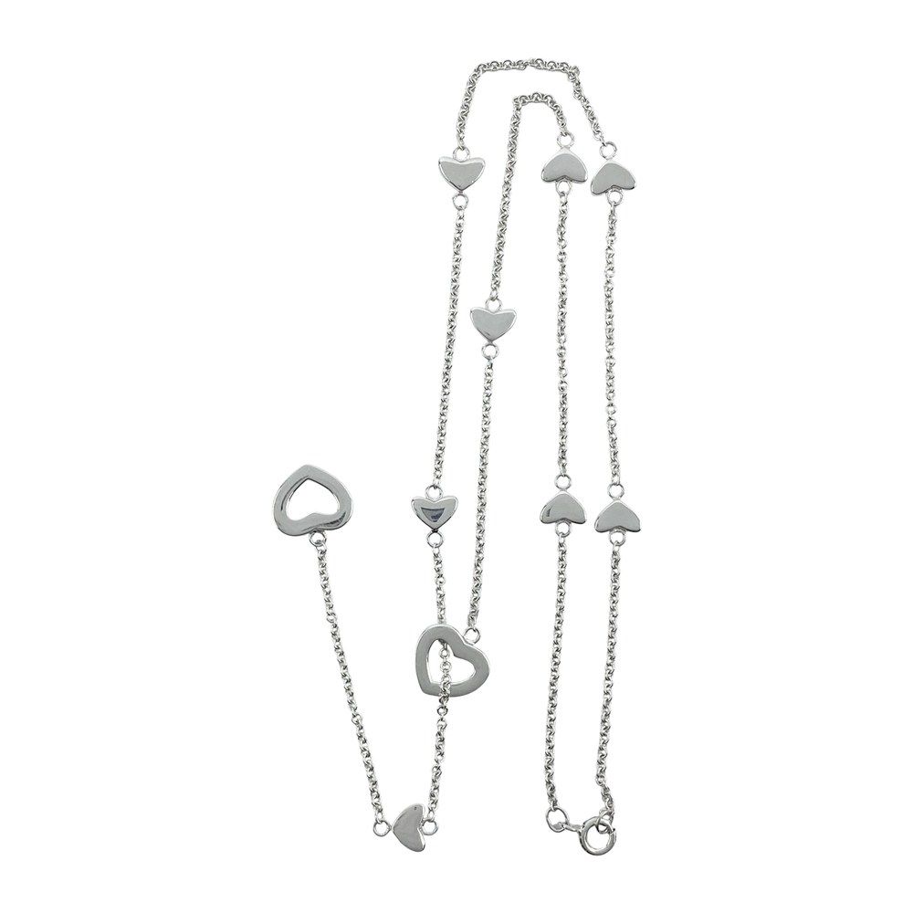 ティファニー □新同□磨き済□ ハートリンク ラリアット ネックレス