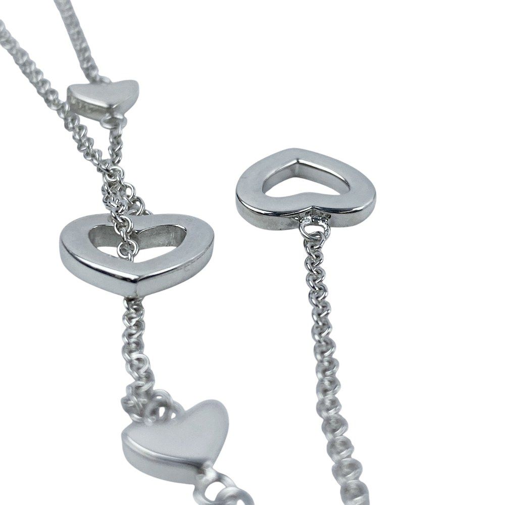 ティファニー □新同□磨き済□ ハートリンク ラリアット ネックレス