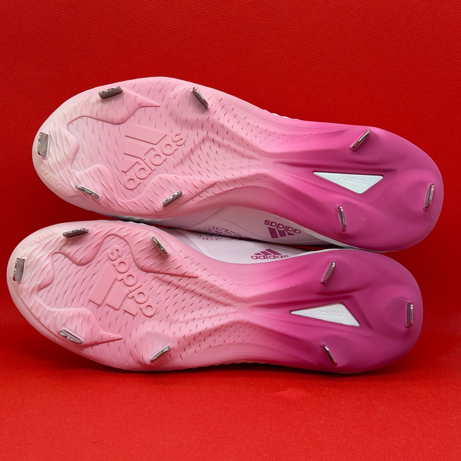 アディダス 野球スパイク 金具スパイク ピンク - メルカリ