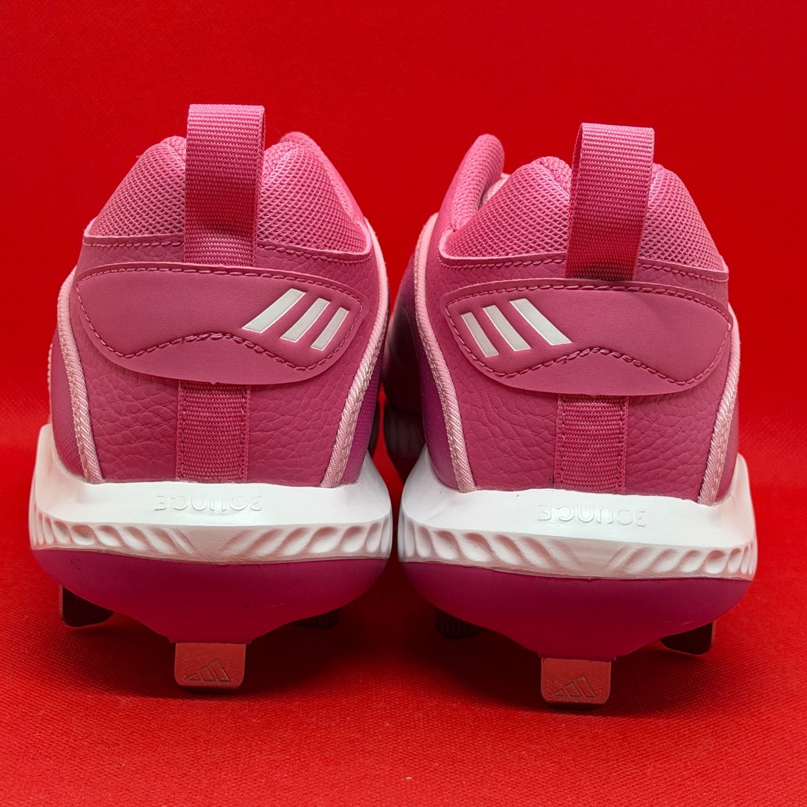 アディダス 野球スパイク 金具スパイク ピンク - メルカリ