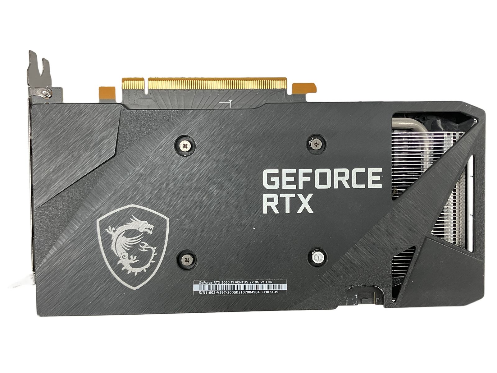 MSI GeForce 3060 Ti VENTUS 2X 8G V1 LHR デュアルファン グラボ
