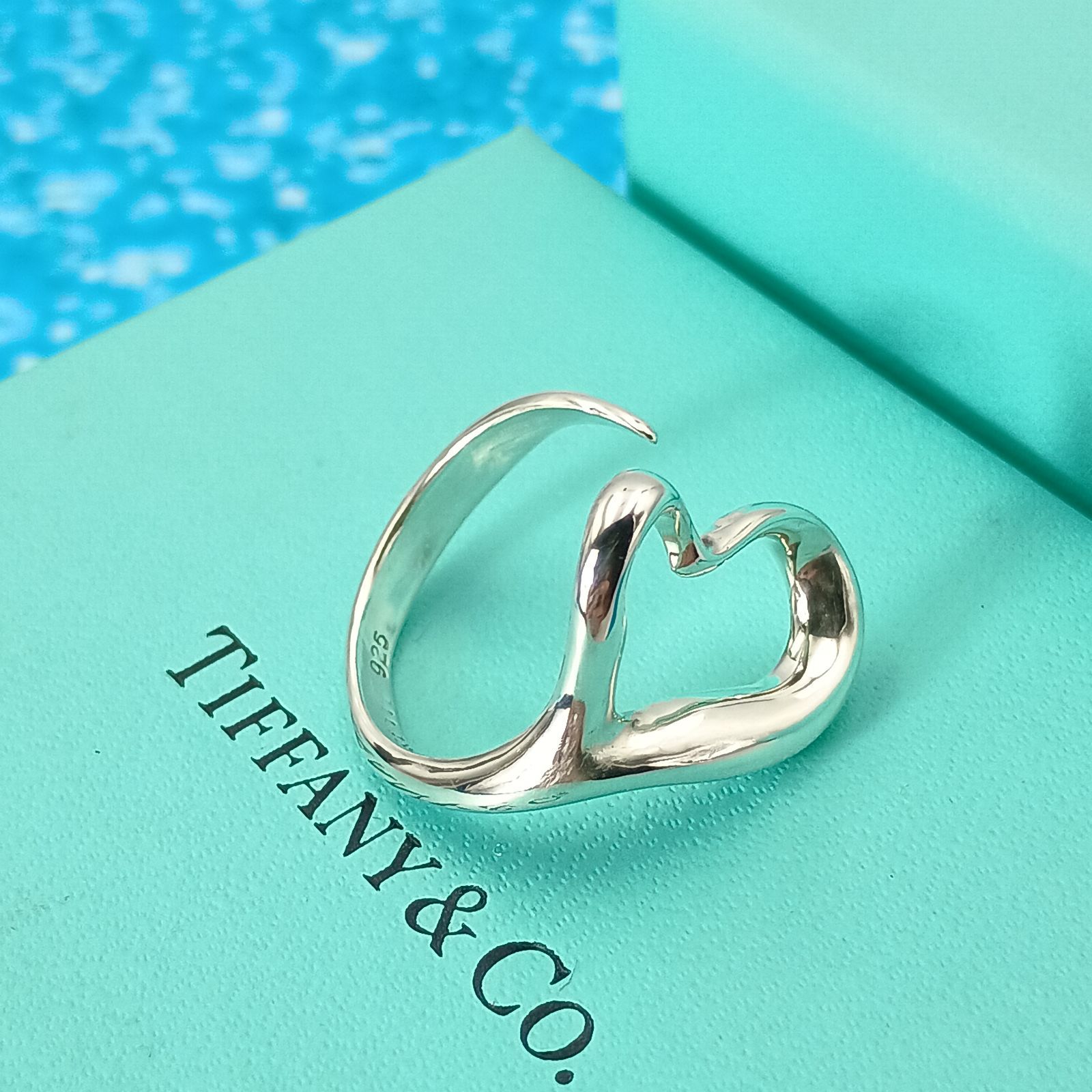 TIFFANY&Co. ティファニー 13号 オープンハート リング 指輪