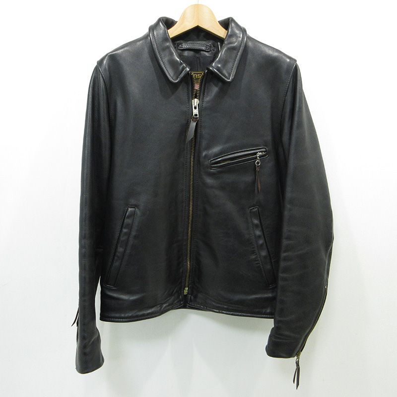 Vanson ENF レザーシングルライダースジャケット 36 VANSON バンソン ENF エンフィールド シングル ライダース ジャケット