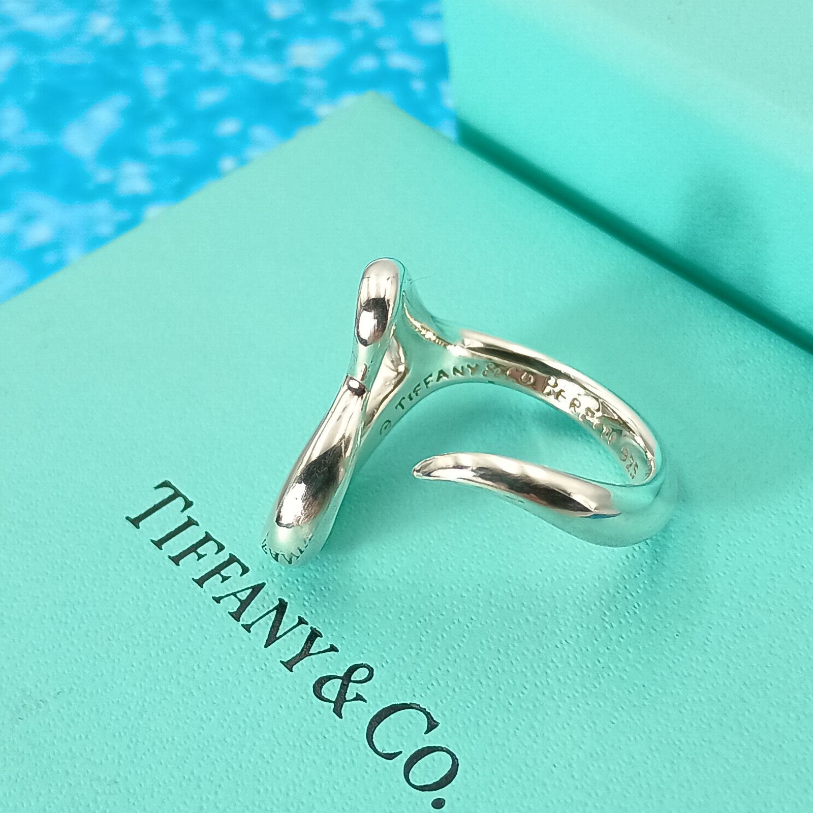 TIFFANY&Co.ティファニー　12号 オープンハートリング　シルバー　指輪 TIFFANY&Co. ティファニー 12号 オープンハート リング 指輪