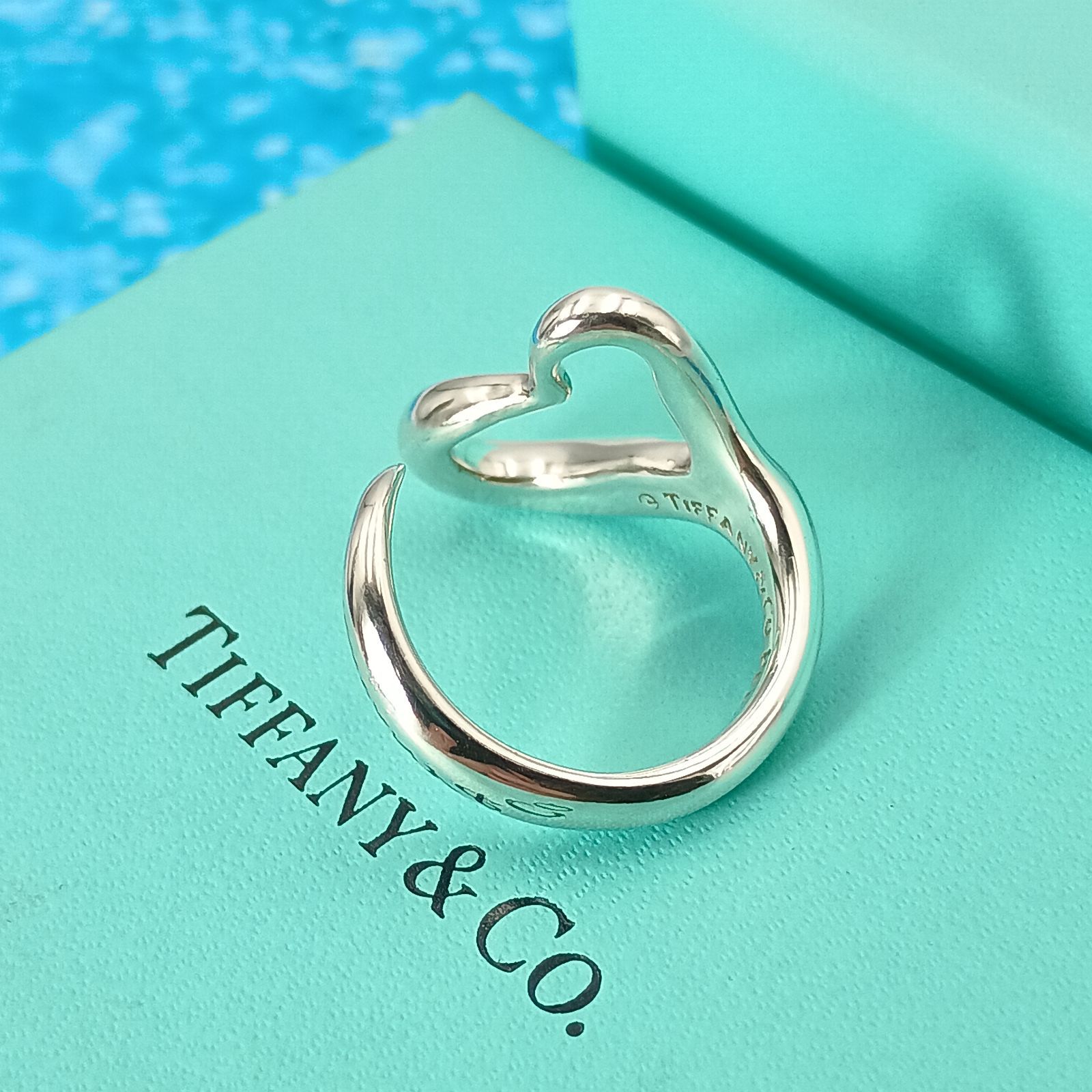 TIFFANY&Co.ティファニー　12号 オープンハートリング　シルバー　指輪 TIFFANY&Co. ティファニー 12号 オープンハート リング 指輪