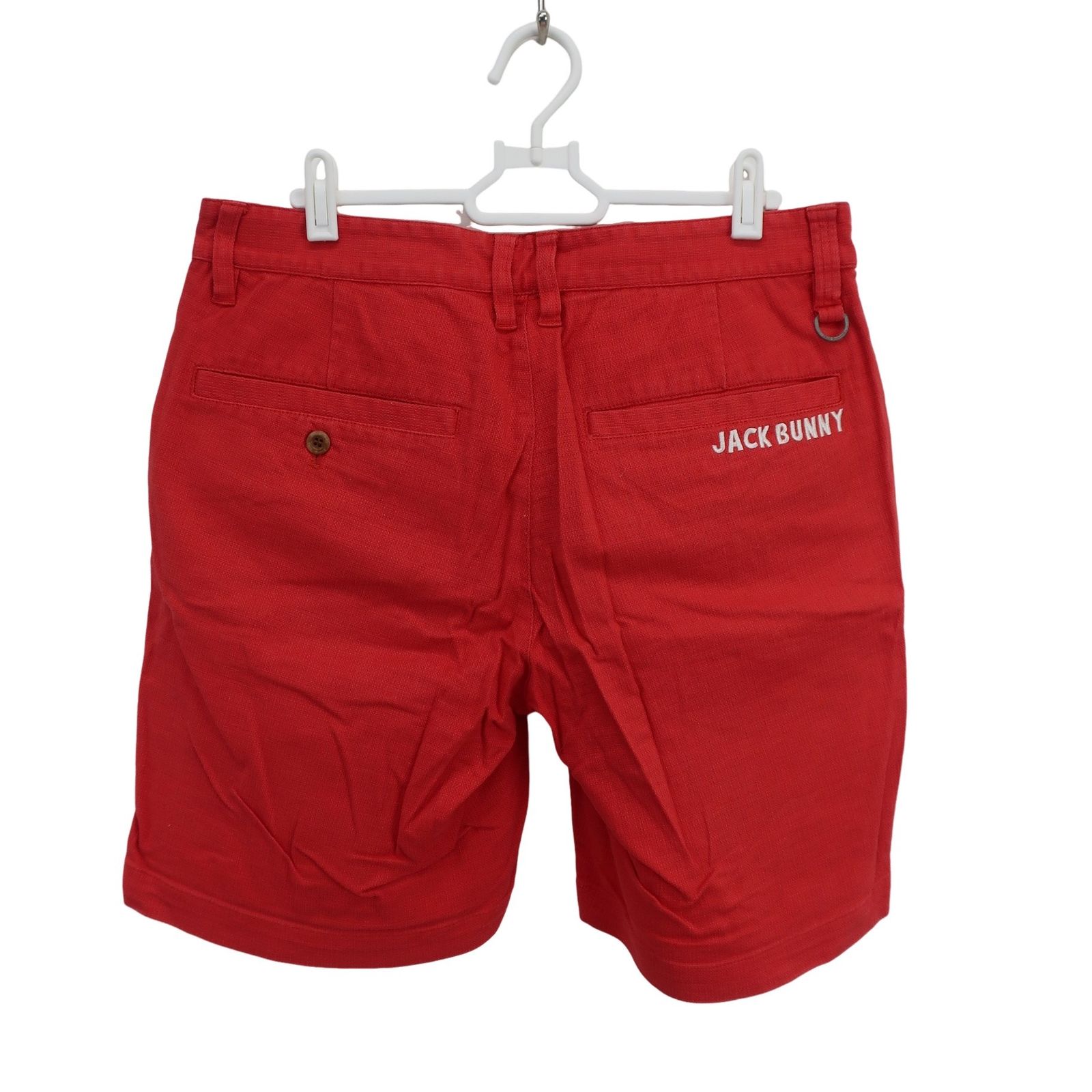 レッド ハーフパンツ 4サイズM ジャックバニー ゴルフ メンズウェア 新品 美品】Jack Bunny(ジャックバニー) ハーフパンツ 赤 メンズ 4 262
